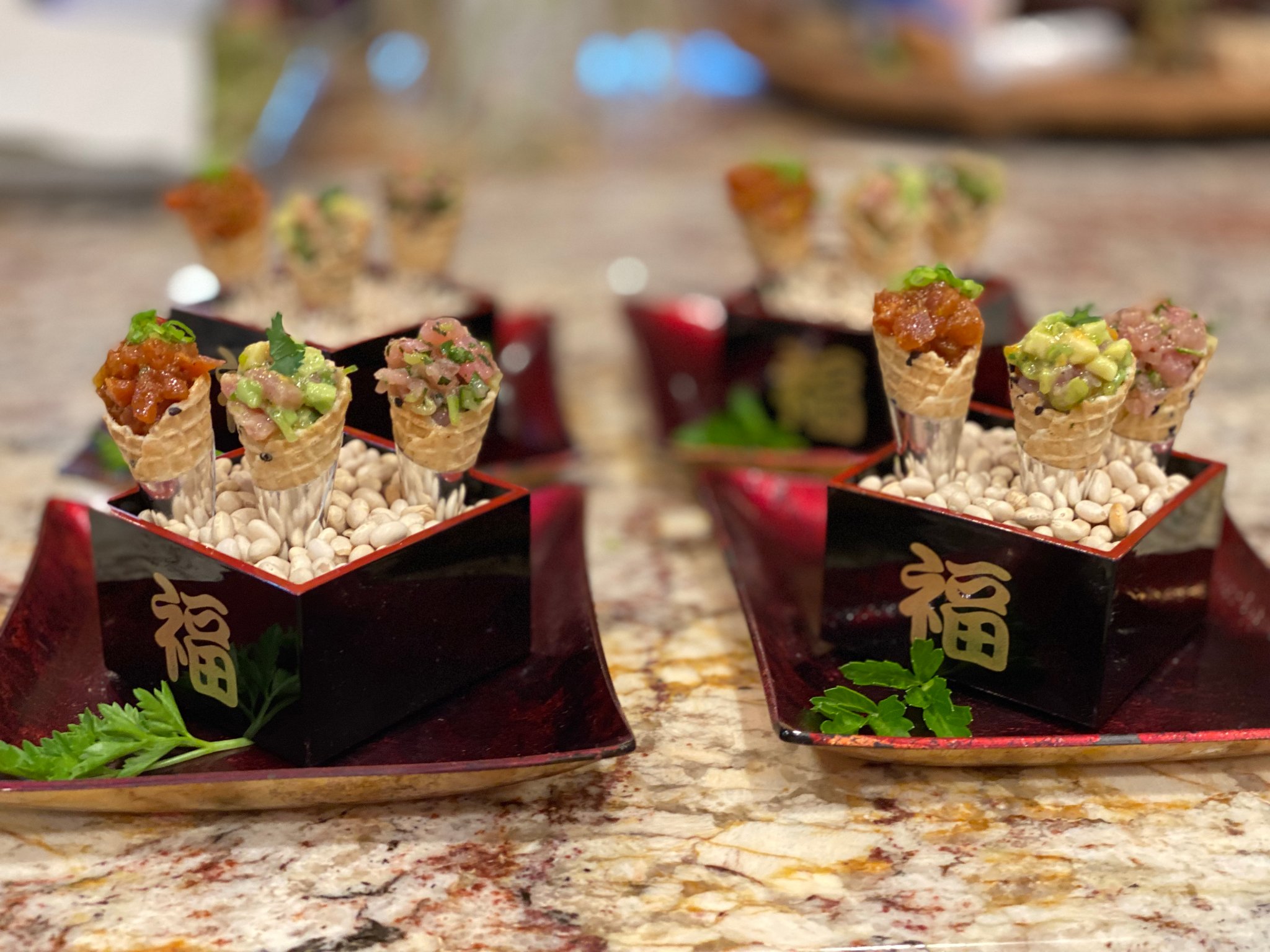 A course from the nine-course tasting menu