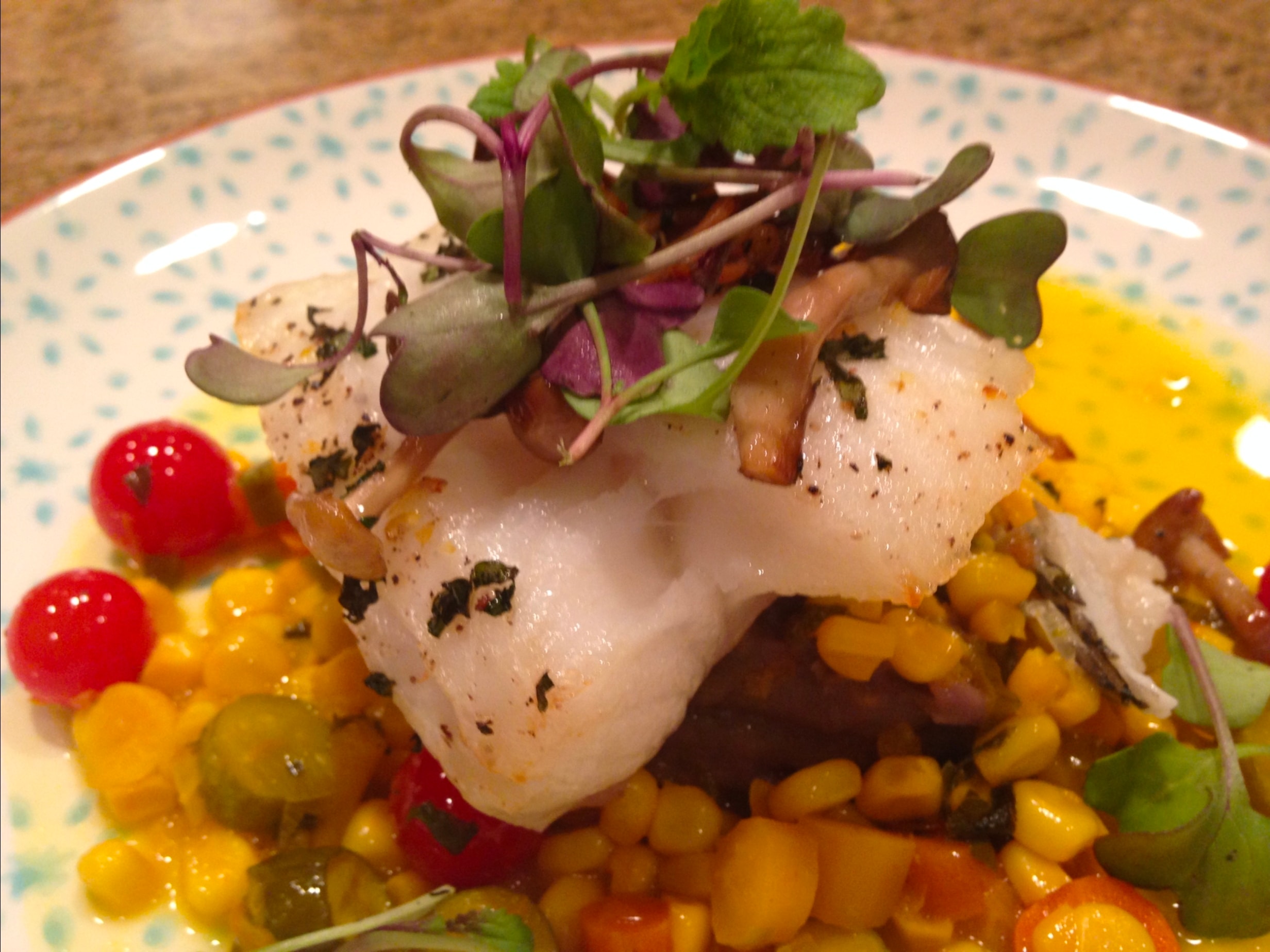 Luxury plated course at Feast in the Garden